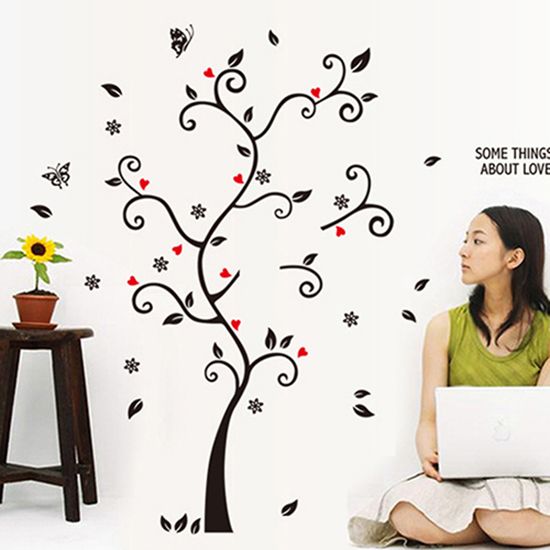 Modern Family Photo Frame Tree Removable Wall Decal Art-