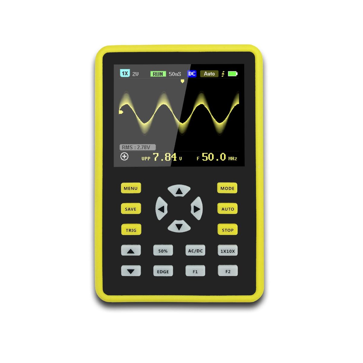 FNIRSI-12H 2.4-inch Screen Digital Oscilloscope 0MS/s Sampling Rate 100MHz Analog Bandwidth Support Waveform Storage