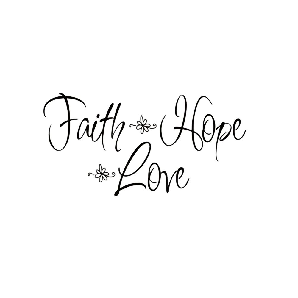 Family Hope Love Letter Wall Sticker Living Room Wallpaper