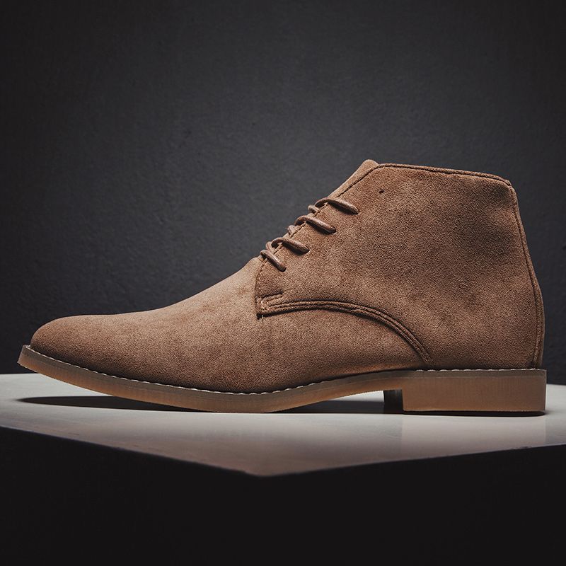 Boots Men High Quality Chelsea Boots Men Handmade Suede Leather Boots Men Shoes Ankle Boot Brown