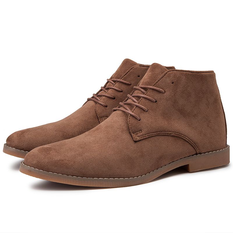 Boots Men High Quality Chelsea Boots Men Handmade Suede Leather Boots Men Shoes Ankle Boot Brown
