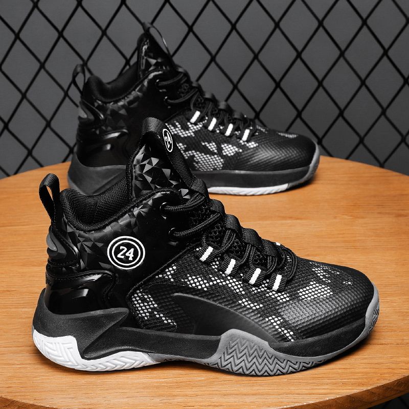 Ankle Boys Basketball Shoes Anti Slip Sports Trainers