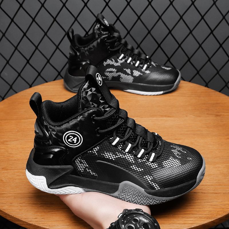Ankle Boys Basketball Shoes Anti Slip Sports Trainers