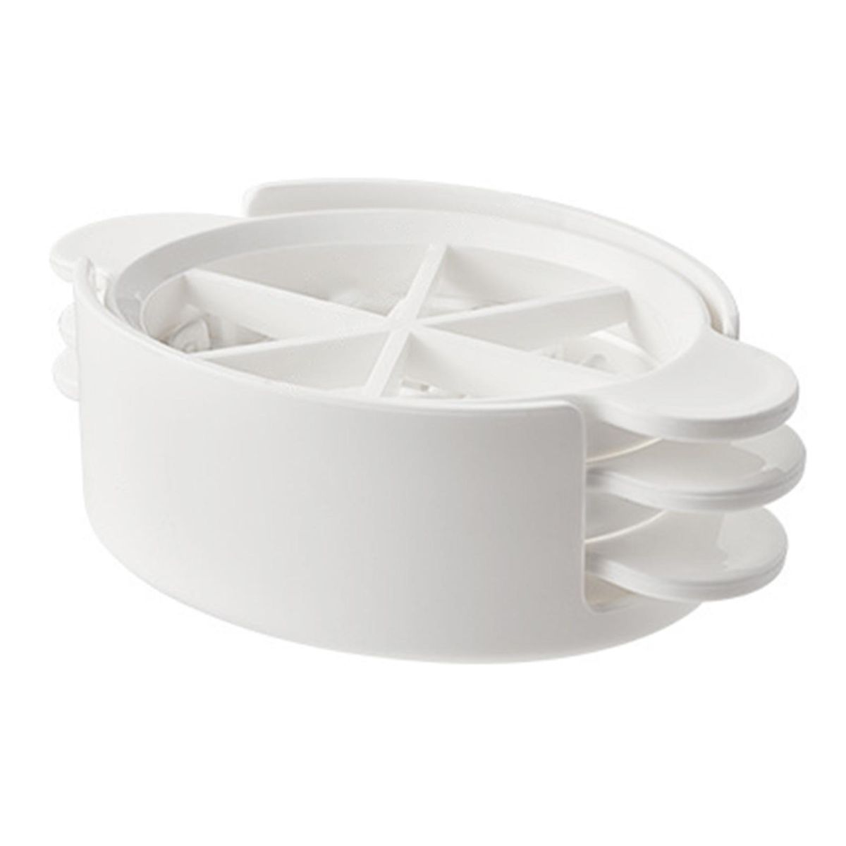 Multi-purpose Egg Cutter Multi-purpose Egg Fruit Slicer for Strawberry White