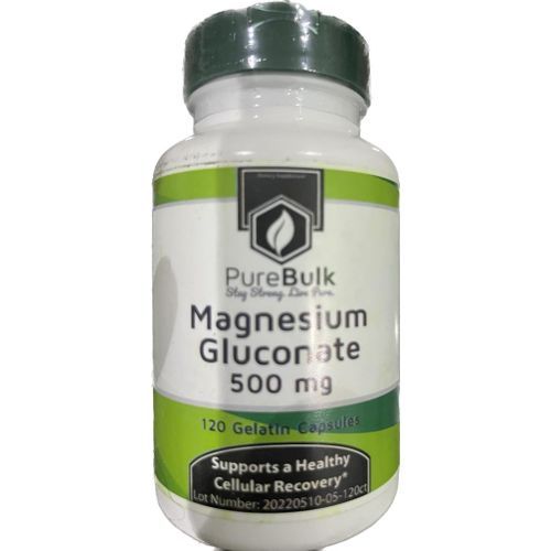 Magnesium Gluconate 500mg 120 Capsules