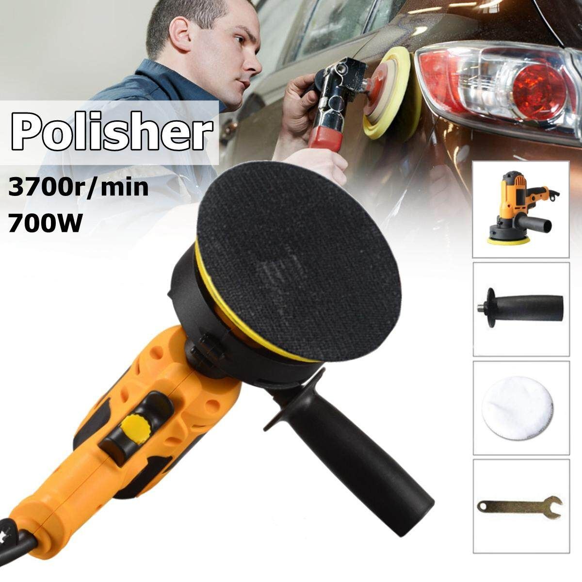 700w Buffer Polisher Machine Electric Car Polisher Waxer Variable Speeds Tool Household Waxing Polishing Machine