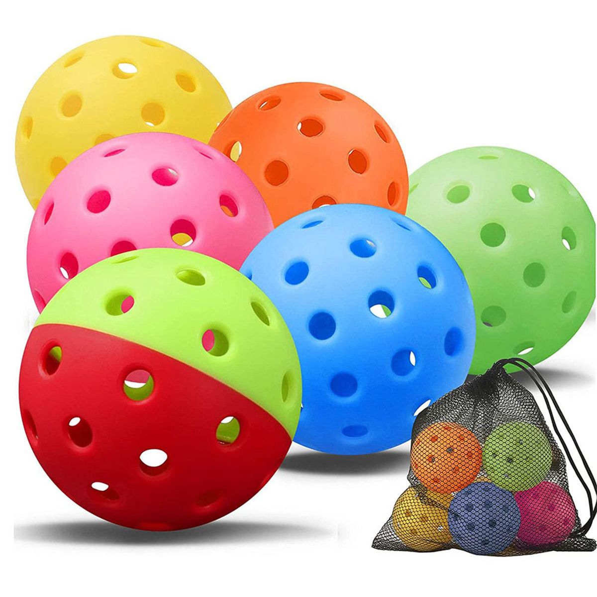 6Pcs Pickleball Balls Practice For Sanctioned Green
