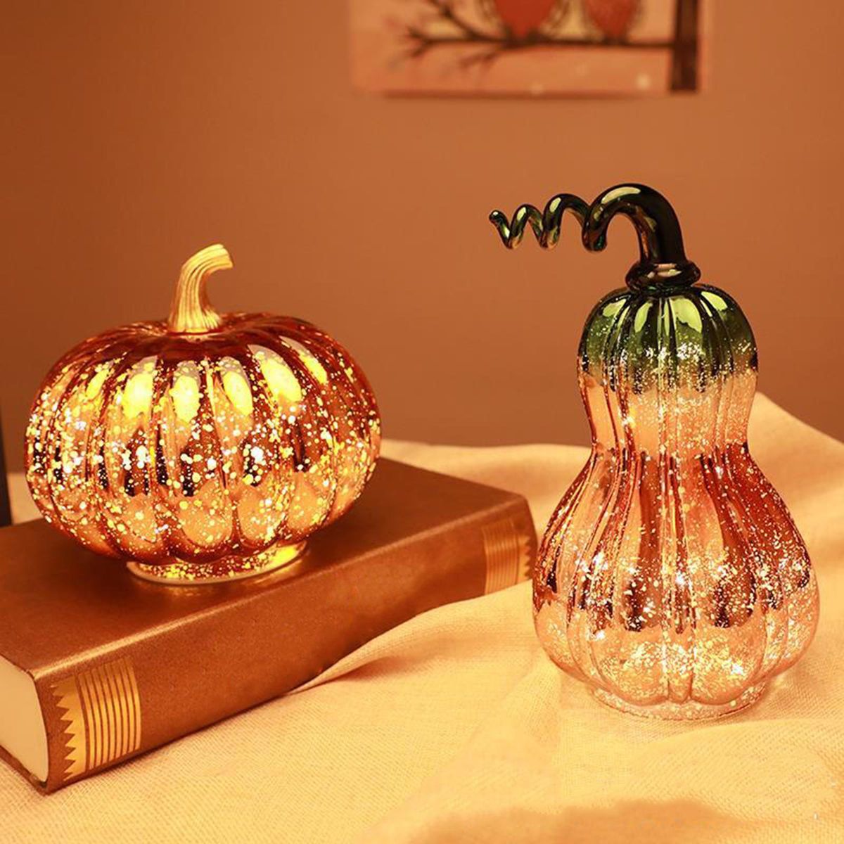 Pumpkin Glass Blown Ornaments Pumpkin Sculpture For Style