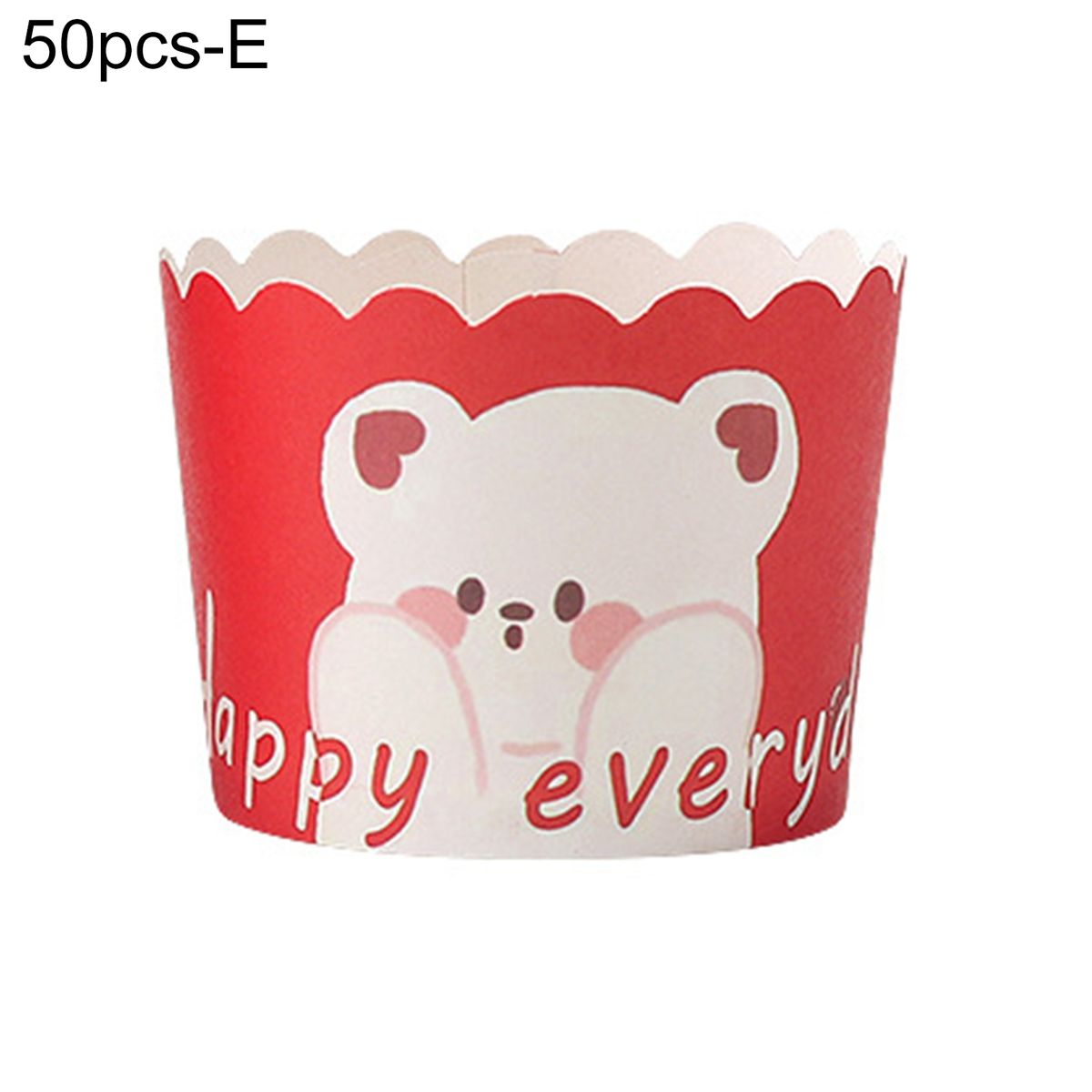 50Pcs Cake Liner   Decorative Wedding Muffin E