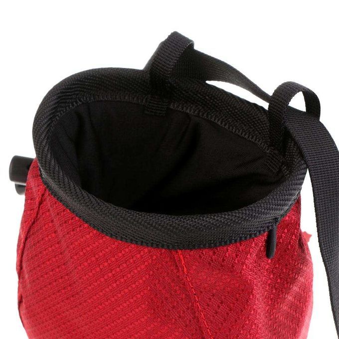 Chalk Bag Drawstring Climbing Pocket For For Bouldering Gymnastics Red