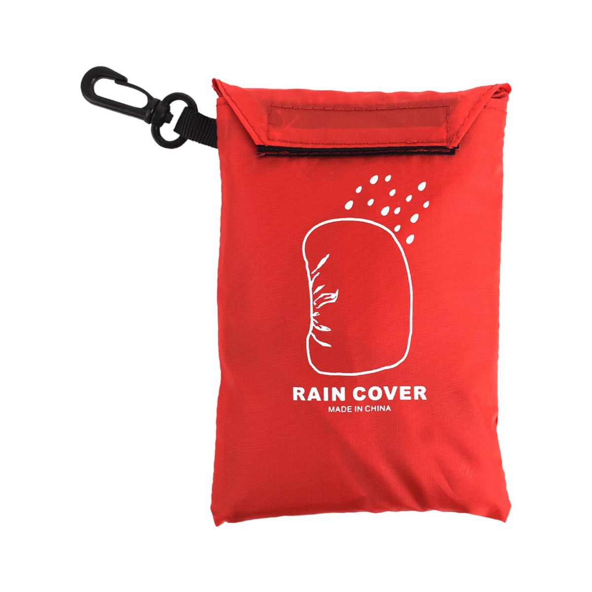 Portable Travel Rain Cover Storage Bags Men Buckle Red