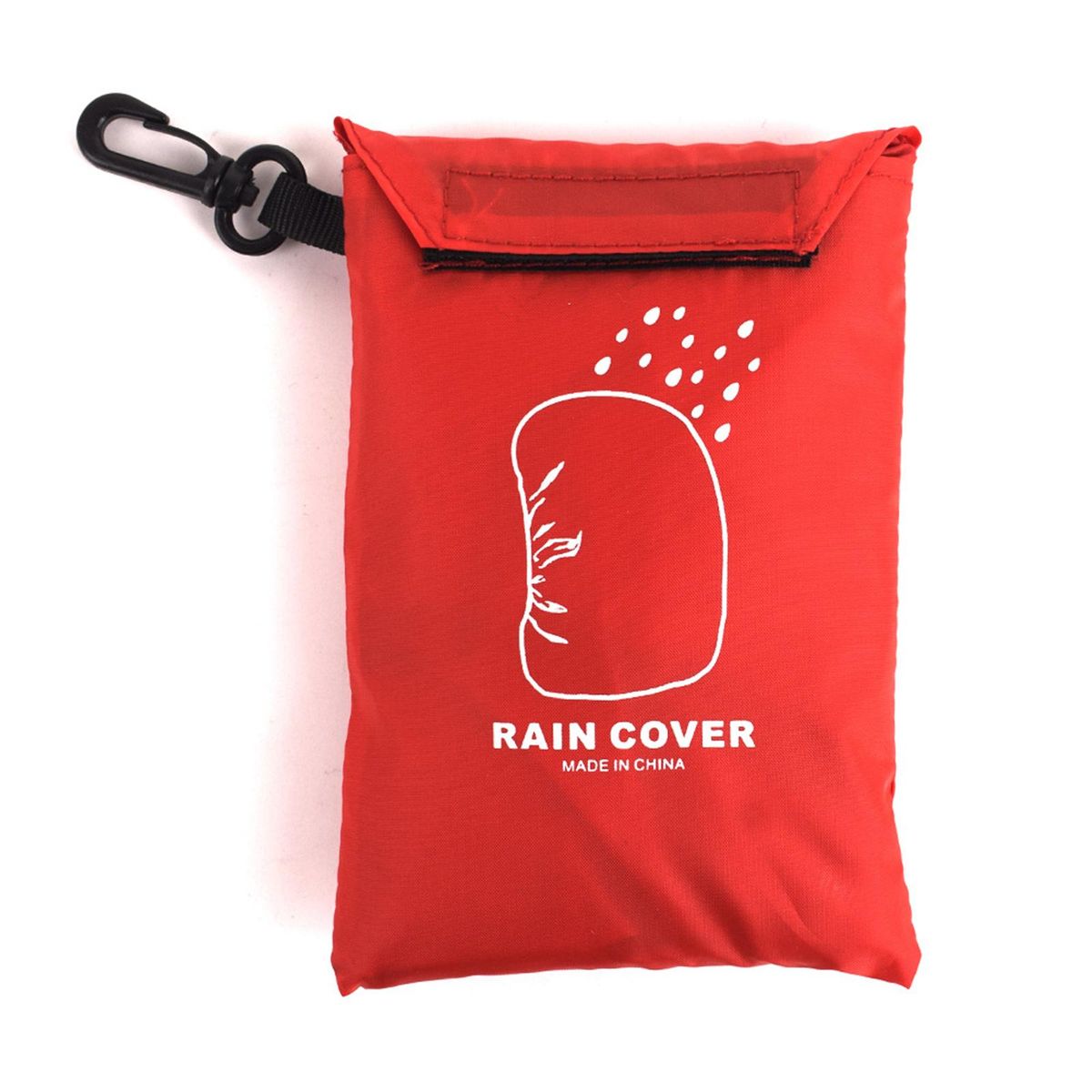 Portable Travel Rain Cover Storage Bags Men Buckle Red