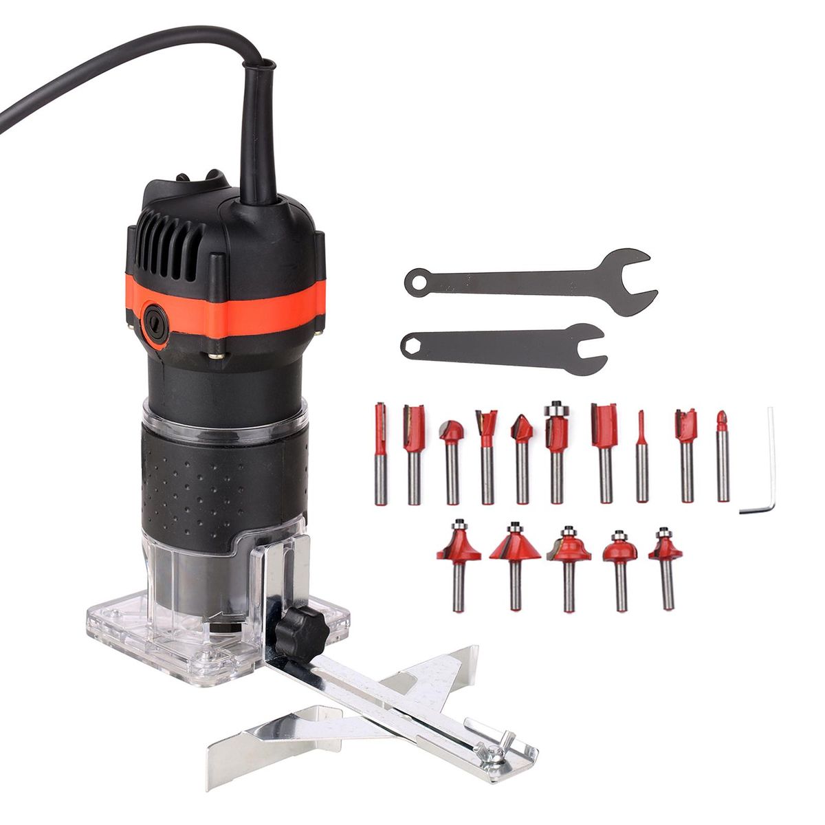 800W Electric Wood  Wood Router Laminate  Professional Slotting Trimming Grooving Machine for Woodworker Carpenter