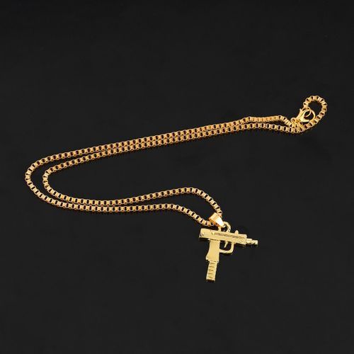 Special Personality Men Necklace Hip Hop Style Gun Shape