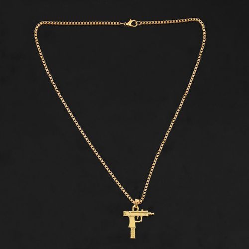 Special Personality Men Necklace Hip Hop Style Gun Shape