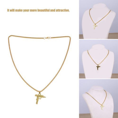 Special Personality Men Necklace Hip Hop Style Gun Shape