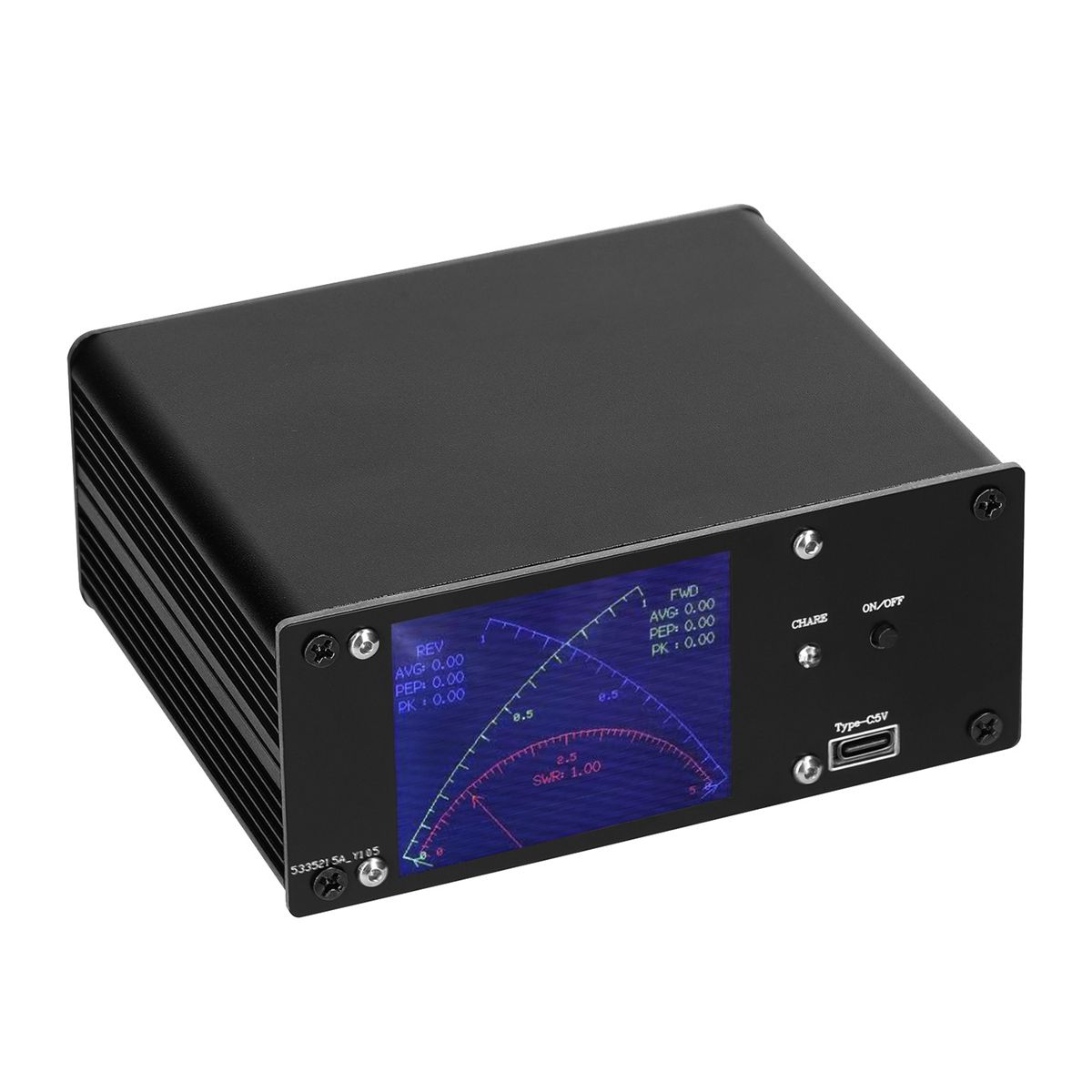24Inch TFT Touch Screen Standing Wave Meter 04MHz-60MHz 01MW-1KW Instantaneous Power SWR PWR Short Wave Power Meter