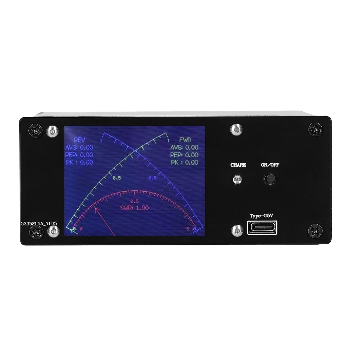 24Inch TFT Touch Screen Standing Wave Meter 04MHz-60MHz 01MW-1KW Instantaneous Power SWR PWR Short Wave Power Meter