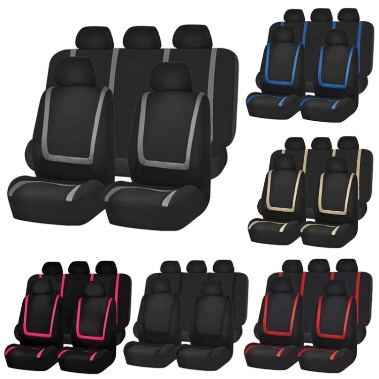 Universal Car Seat Cover Protector Interior Accessories 9pcs 9pcs Set Gray