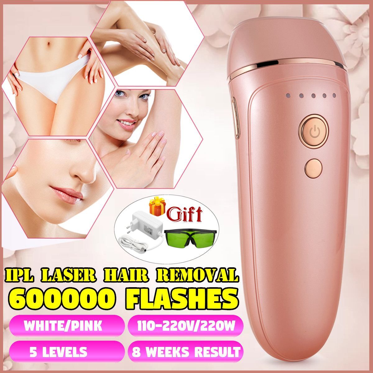 Device Permanent  Body Face Leg Painless Epilator