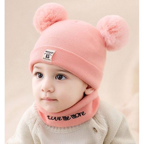 0-3 Years Baby Boy Girl Cute  Hat + Scarf  Set