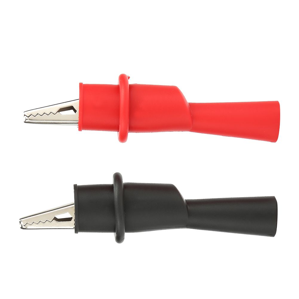 P2008 10PCS Insulation Metal Crocodile Clips Electric Test
