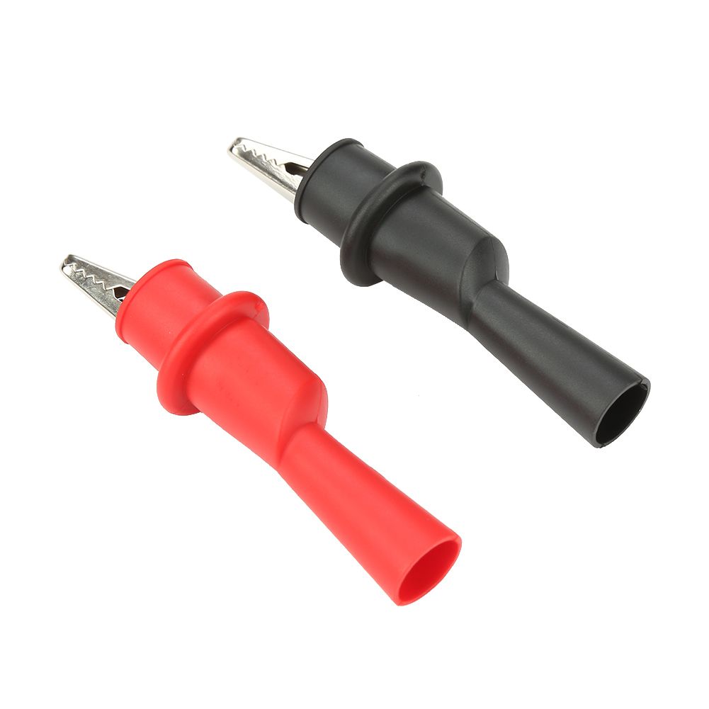 P2008 10PCS Insulation Metal Crocodile Clips Electric Test