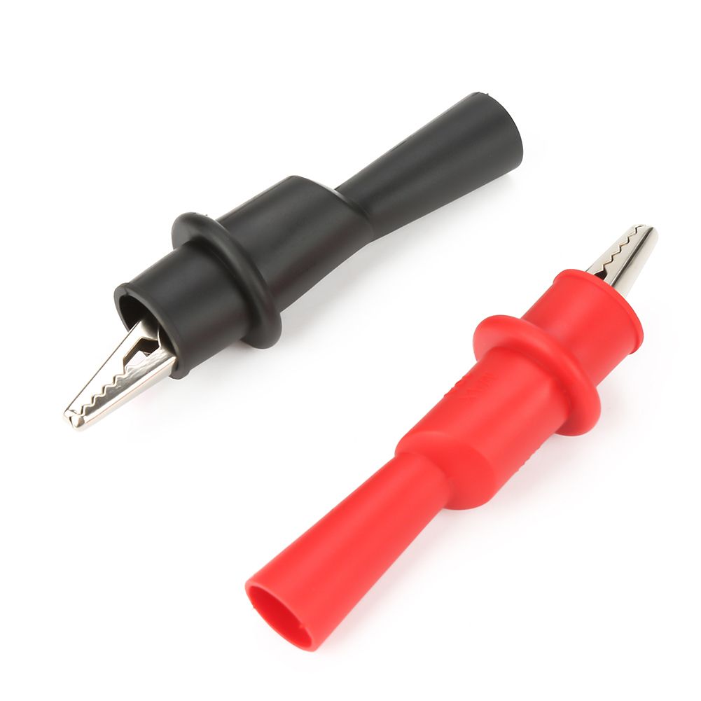 P2008 10PCS Insulation Metal Crocodile Clips Electric Test