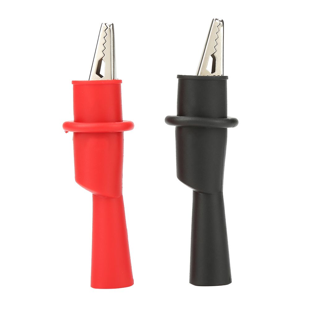 P2008 10PCS Insulation Metal Crocodile Clips Electric Test