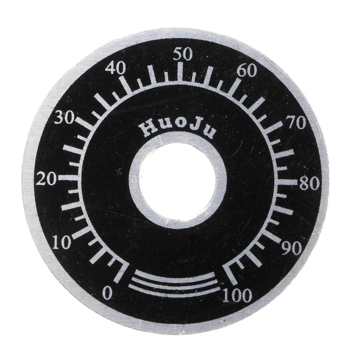 10PCS Rotary Caps Potentiometer Knobs With 10PCS Counting Dial 0 - 100 Scale New