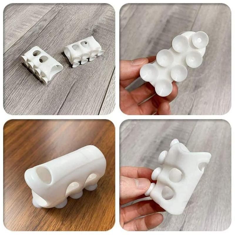 2 Silicone Wall-Mounted Removable Shower Head Brackets