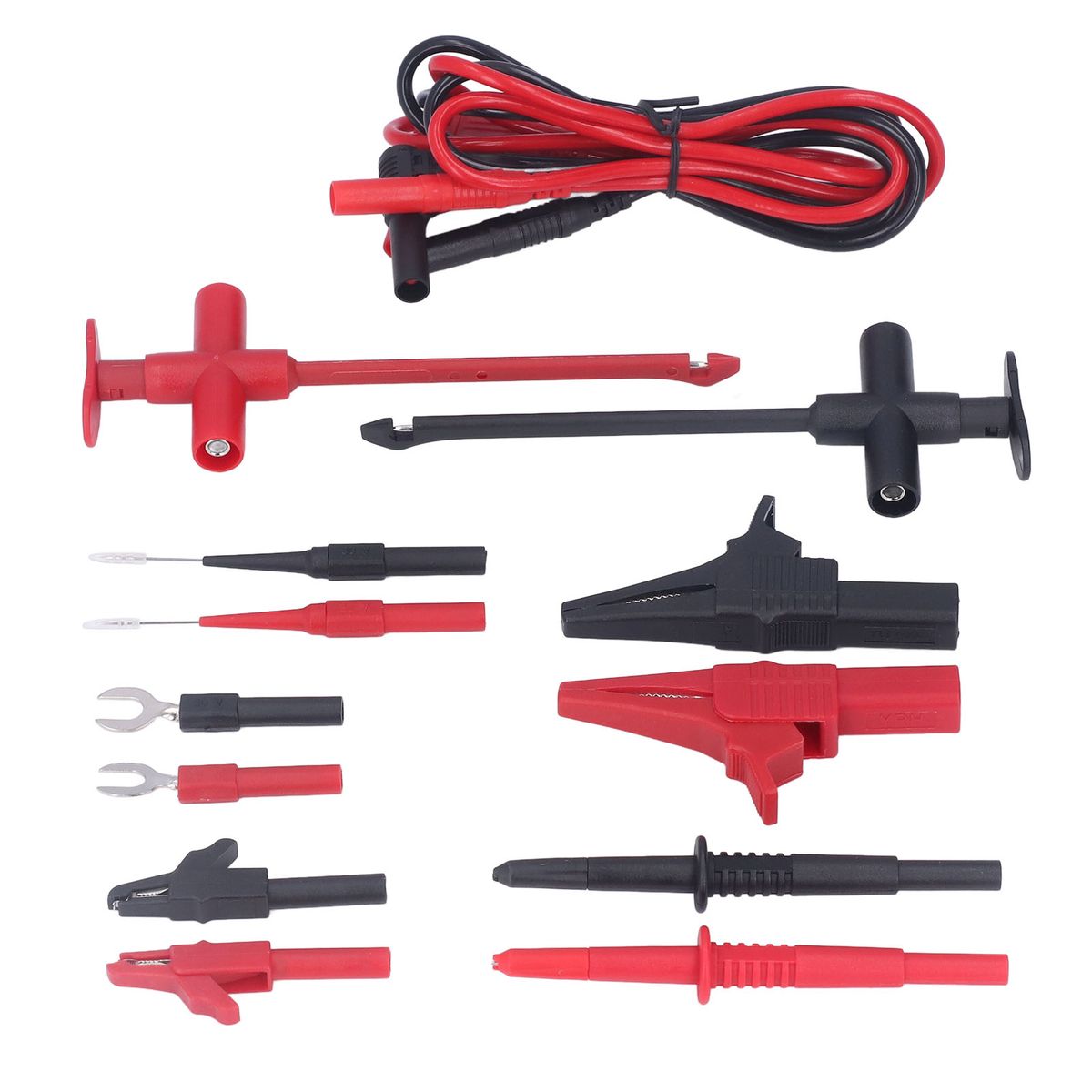 Multimeter Test Leads Kit Br PVC PA Crocodiles Clip Banana