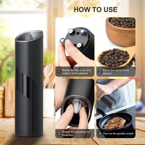 Automatic Electric Salt And Pepper Grinder Set,