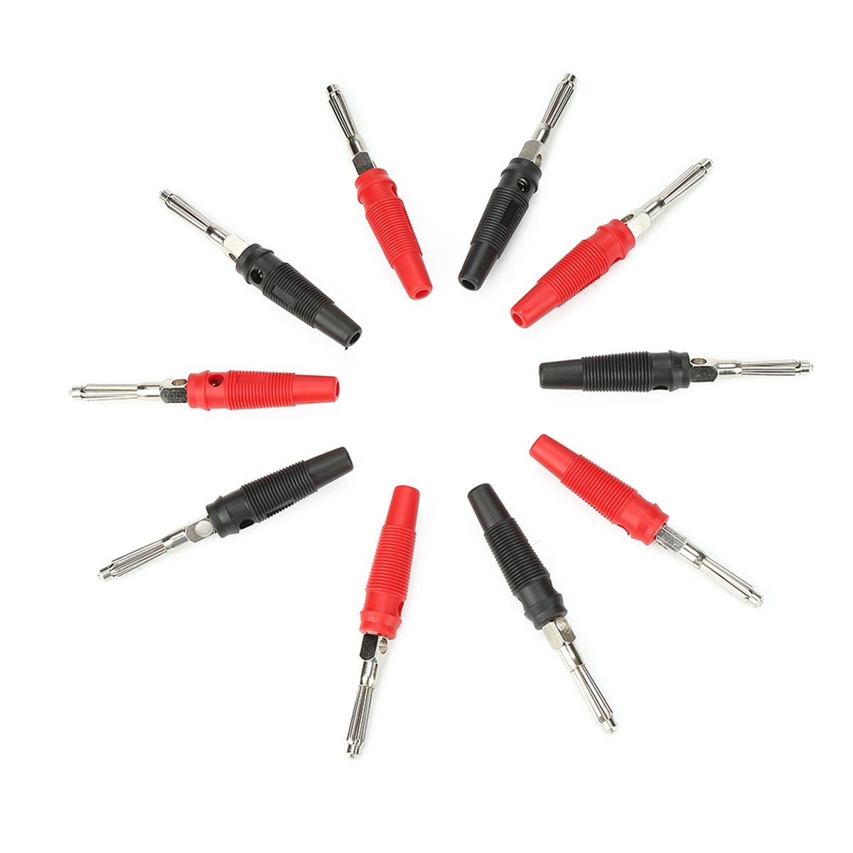 P3008 10PCS 4mm Banana Plug Jack For Speaker Amplifier Test