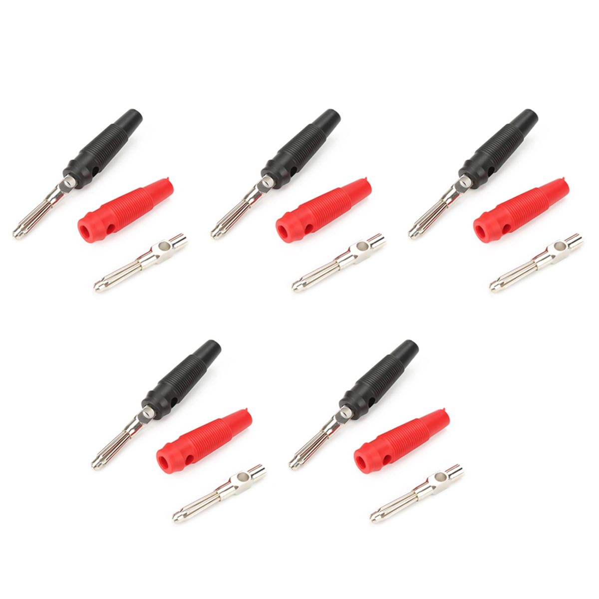 P3008 10PCS 4mm Banana Plug Jack For Speaker Amplifier Test