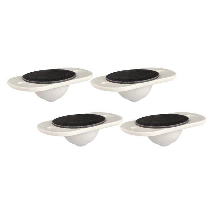 4x Universal Pulley Casters Trash Can Paste Wheels For Plastic Ball