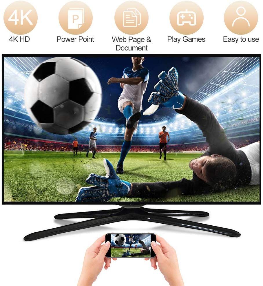 MiraScreen 4K 5G TV Stick HDMI Anycast Miracast DLNA Airplay WiFi Display Receiver Dongle Support Windows Andriod 4K 2.4G