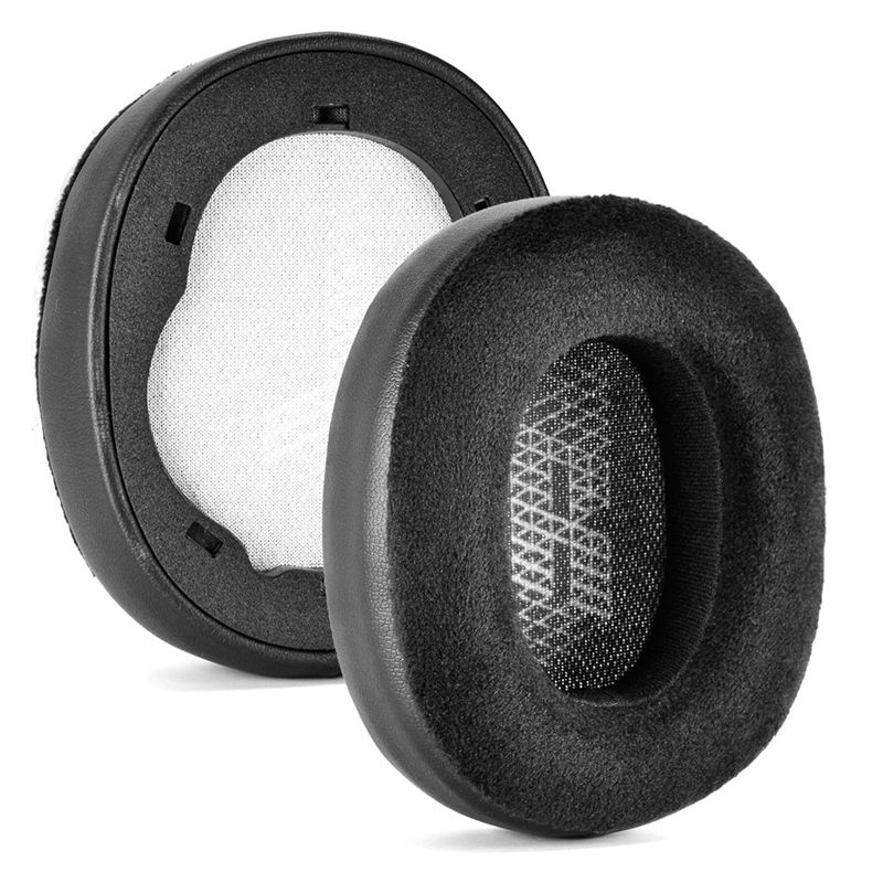 1Pair Foam Ear Pads Cushion Leather Earpad for JBL E65 E65BTNC /Live 650BTNC Live 660 BTNC Headphones ( Fabric and PU)