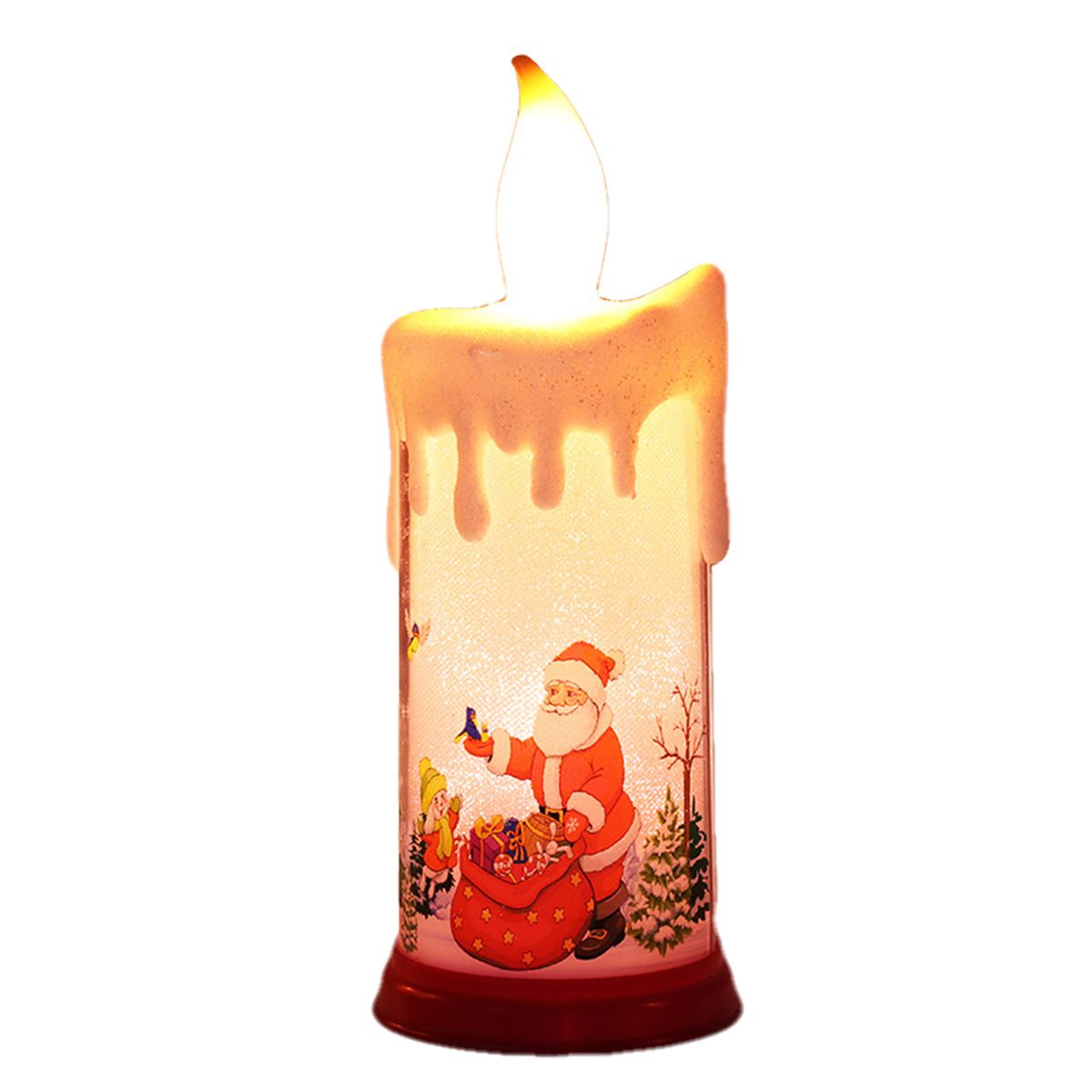 Christmas Candlelight Warm White Flameless Candles With