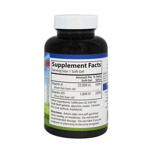 Vitamins A & D 25000  1000 IU 100 Softgels