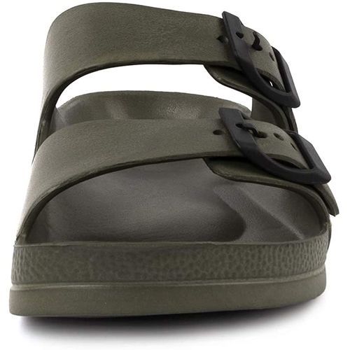 Men's Slippers Double Buckle Adjustable EVA Flat Sandals