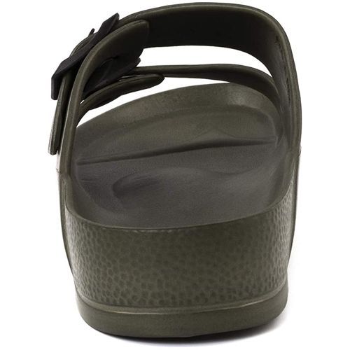 Men's Slippers Double Buckle Adjustable EVA Flat Sandals