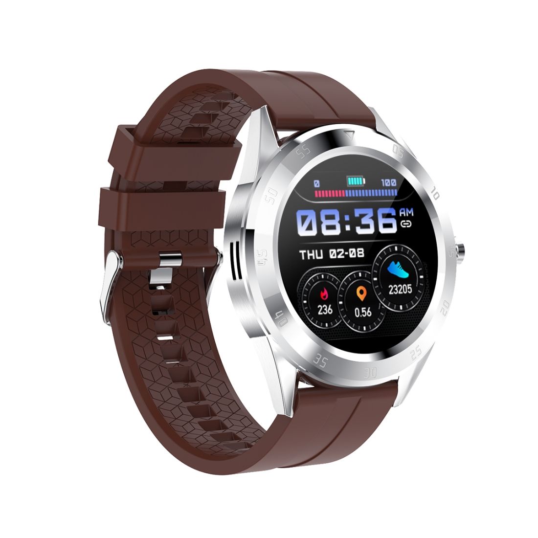Y10 1.54inch Color Screen Smart Watch IP68 Waterproof,Support Heart Rate Monitoring/Blood Pressure Monitoring/Blood Oxygen Monitoring/Sleep Monitoring()