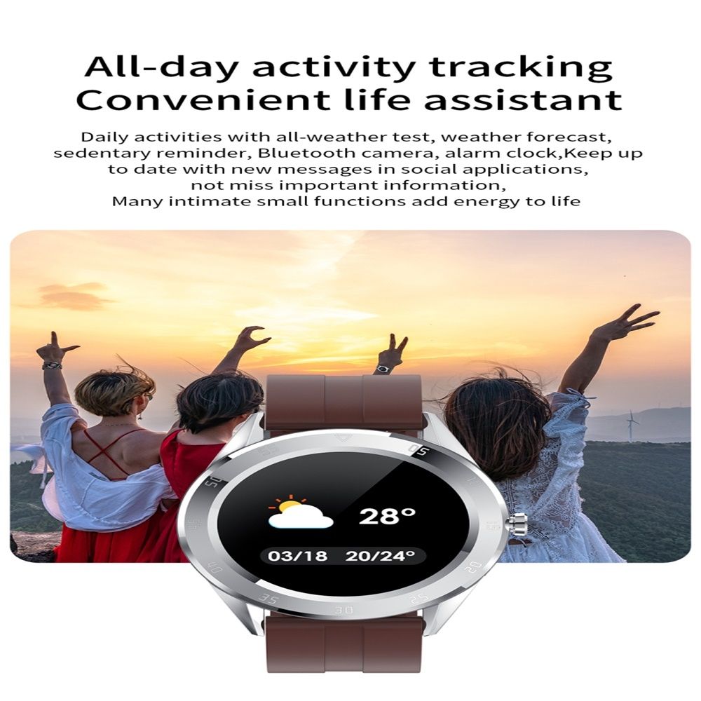 Y10 1.54inch Color Screen Smart Watch IP68 Waterproof,Support Heart Rate Monitoring/Blood Pressure Monitoring/Blood Oxygen Monitoring/Sleep Monitoring()