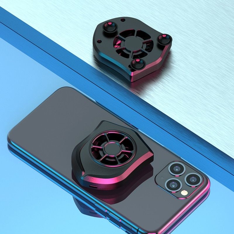 P11 Phone Radiator USB Rechargeable Cooler Cellphone Radiator Cooling Case 4700r/min Heat Sink For Mobile Gaming Video Streaming