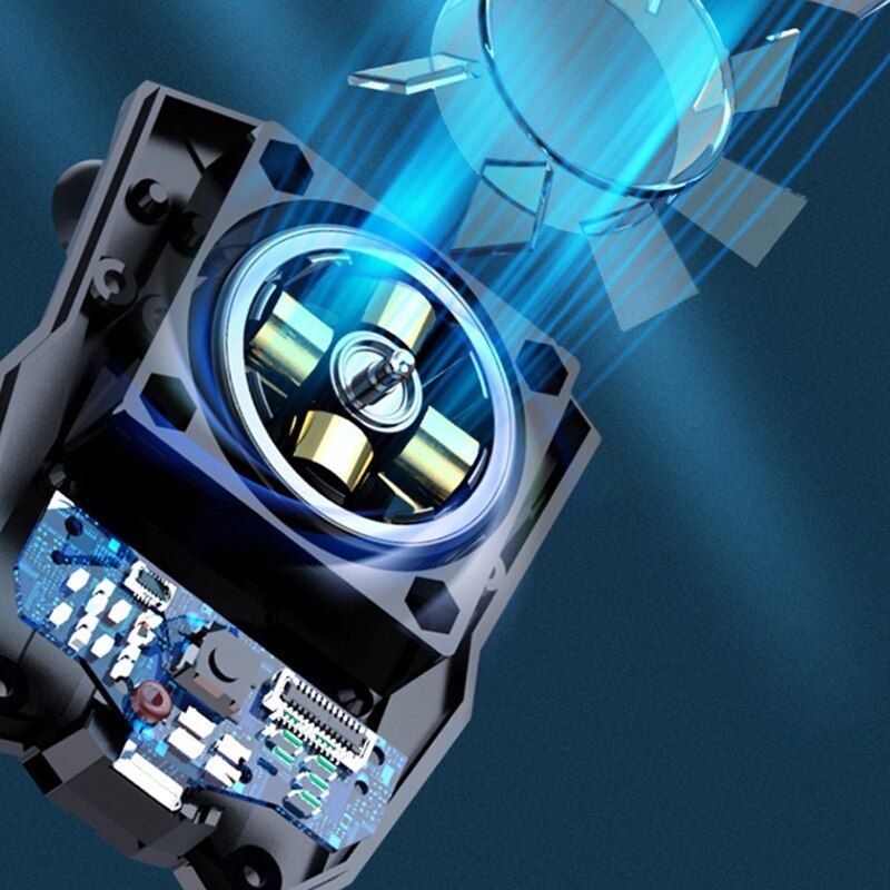 P11 Phone Radiator USB Rechargeable Cooler Cellphone Radiator Cooling Case 4700r/min Heat Sink For Mobile Gaming Video Streaming