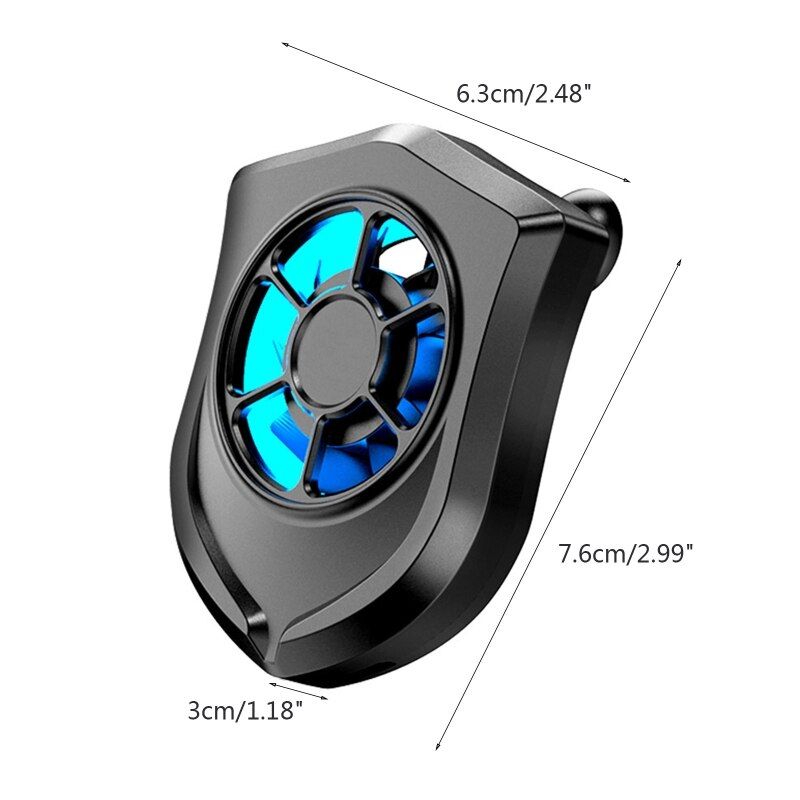 P11 Phone Radiator USB Rechargeable Cooler Cellphone Radiator Cooling Case 4700r/min Heat Sink For Mobile Gaming Video Streaming