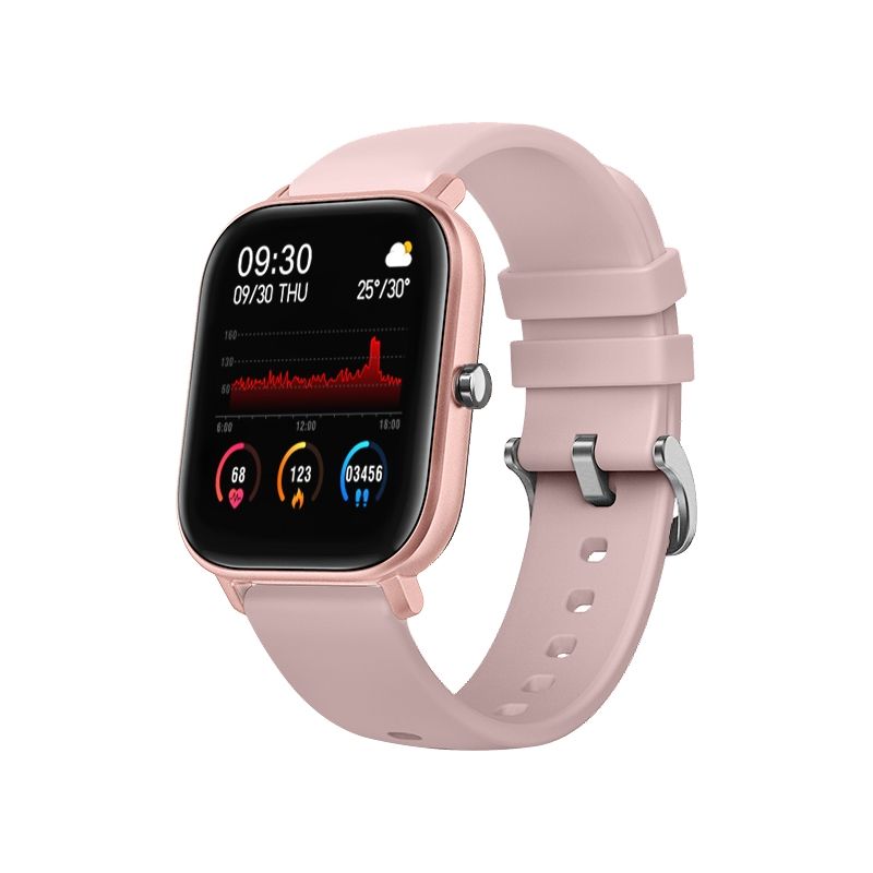 P8 1.4 Inch Color Screen Smart Watch IPX7 Waterproof,Support Call Reminder /Heart Rate Monitoring/Sleep Monitoring/Blood Pressure Monitoring/Blood Oxygen Monitoring(Pink)