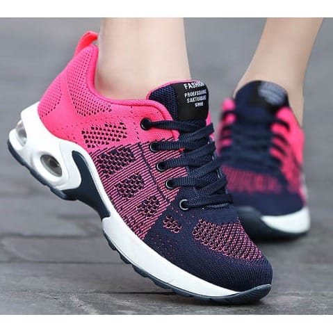 Unisex Sports Sneakers - Black Pink