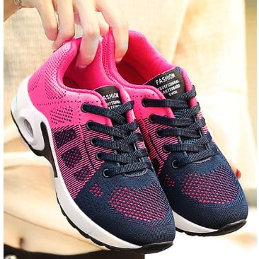 Unisex Sports Sneakers - Black Pink